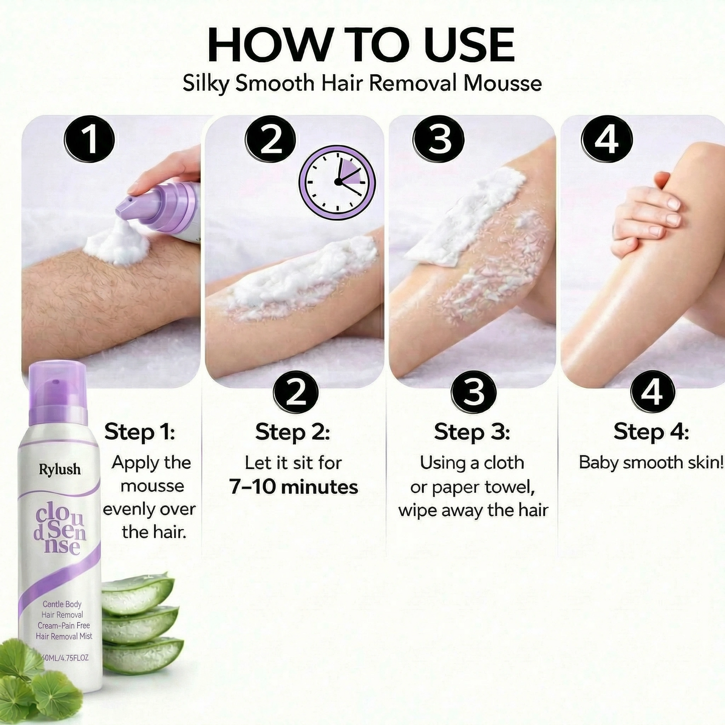 Silky Skin Hair Removal Mousse